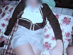 Giving Treat To School Stepsister In Room