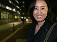 Bold squirting wife takes group blowjob and creampie in Japanese 3some with machine and cheating cunilingus