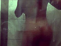 What happens when a muscular couple with big ass and monster dick gets wild in the bathroom shower?