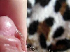 Huge Clit Pulsing In Closeup As Amateur Reaches Intense Homemade Orgasm.