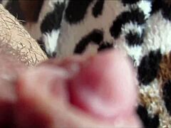 Huge Clit Pulsing In Closeup As Amateur Reaches Intense Homemade Orgasm.