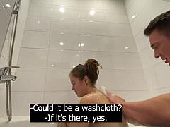 Stepdaughter And Stepfather's Forbidden Bathroom Encounter