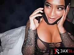 Beautiful babe Yasmina Khan hints at inviting BBC for wet pussy deepthroat and rough fucking