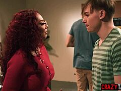 Rough anal sex pounds horny big tits milf teacher into double penetration ecstasy