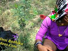 Outdoor Encounter with Bhabhi in the Field Setting