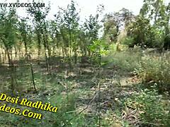 Outdoor Encounter with Bhabhi in the Field Setting