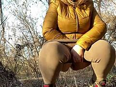 Mature mother-in-law shows off huge saggy tits and wet hairy pussy in homemade bbw doggystyle. Fat curvy ass gets bent over for milf fetish action