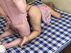 Mature Milf Gets Unexpected Cock Deep In Tight Ass From Horny Stepson