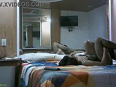 I casually fucked my mexican hermanastra in the bedroom. She whispered you can creampie inside during our romantic cowgirl ride