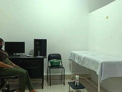 blind patient overhears horny nurse's moans from dildo masturbation in hospital