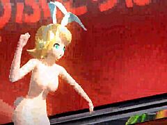 Kagamine rin alien alien project diva nude mod full nude bunny costume 😍