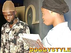 I start moaning loud as my boss bangs me hard with his monster cock in group blowbang. Wet mature chubby beauty squirts and cums from huge dick licking and fingering while drunk