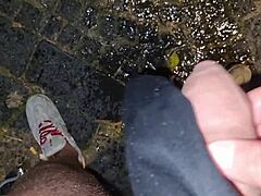 Neighbor's muscular italian bodybuilder flashes and pisses outdoors in public. Watch his BIG COCK compilation of golden showers at home too, spitting DIRTY TALK while sniffing panties in the garden