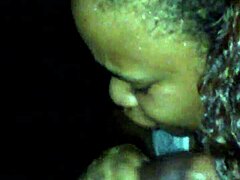 Mulatto women dive into interracial threesome with mandingo sucking blowjobs leading to creampie and facial in hood