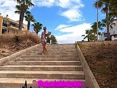 cogida intensa a leidy de león en el bosque encantado con doggystyle y cum