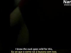 Latina wife Nandanua gets slapped and moans during public dogging with BBC stranger while cuck husband watches from car