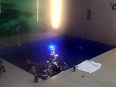 threesome with friends in the motel pool part 2