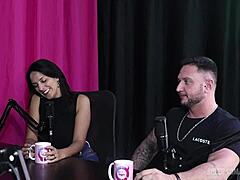 hey compilados da kel abate e bruno abate no bora cast com bruna carlos - parte 5 on sheer red