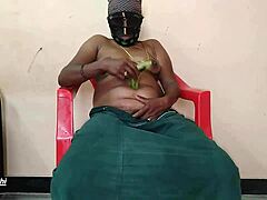 Inserting Banana Bottle Gourd Eggplant Into Pussy