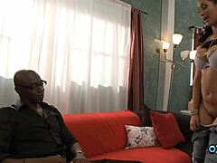 Busty Slut Isis Mounts Trimmed Pussy On Black Dick For Intense Riding And Titty Fuck