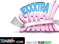 Exxxtra Small 18+ Tiny Naughty Teen Shows Perv Neighbour Her Play With Enormous Dildo In Flexible Cum Facial Action