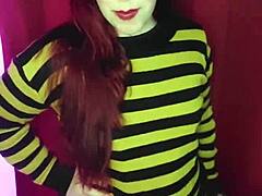 Your stepsister gets turned on by your nudes and comes for you with her ass plug in roleplay argentina p1