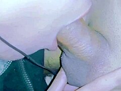 Unexpected deepthroat challenge with a massive surprise waiting inside