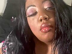 Ava Knightly Poses Sexy with Big Tits and Ass Clapping Buttplug in Ebony Anal Music Video