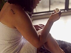 curvy milf pulls not brother into bedroom for wet pussy licking and rough doggystyle riding with orgasm 😈