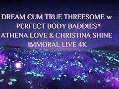 dream cum true threesome w perfect body baddies athena love & christina shine - immoral live 4k?