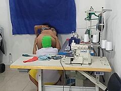 Oh damn, I couldn't resist the temptation with my coworker - he went crazy flashing and sucking my vagina!