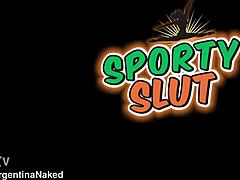 Oh wow, look at that amazing round ass on those skinny legs, and those puffiest pussy lips in that one-piece swimsuit - isn't it just perfect?