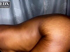 Busty African queen rides for creampie doggy 😍🍑🔥