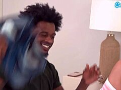 petite blonde teen's tight shaved pussy stretched by surprise bbc creampie