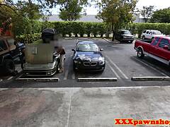 amateur girl bent over desk gets pussy drilled hard by hidden cam spy in back office