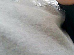 showing off my big tits in a public garden then i pee in my tight pants 😈💦