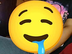 Big booty brown skin girl's effortless dirty talk dick suck explodes cum load