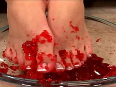 Experienced Brunette Teases Dripping Wet Pussy Fingered Bent Over