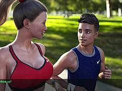 a wife and stepmom out jogging... her big tits and ass bouncing everywhere 😍🍑