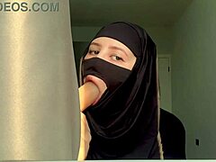 yo slutty muslim teacher 😍 deepthroating like a pro choking on that dick till she gags hard 🔥