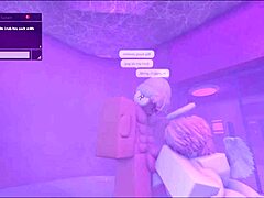 sauna steam rises as hot lady rams her thick cock deep inside me