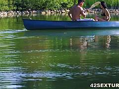 Alyssa Bounty Ditches Boating for Joel Tomas' Cock in Her Tight Ass Doggystyle Outdoors