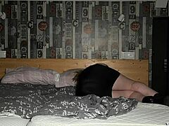 Hot busty blonde sneaks away from boyfriend at college party for deepthroat pounding.