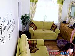 Innocent british newbie tricked into first amateur handjob reality rub