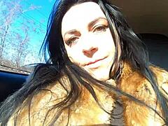 cheating wife sucks cock outdoors husband's friend shopping