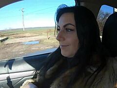 cheating wife sucks cock outdoors husband's friend shopping