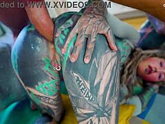 anuskatzz takes crazy dap destruction from three monster cocks part 4