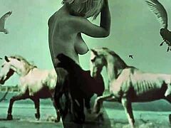 Vintage Hairy Pussy Bent Over For Doggy Beast Action!