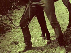 Vintage Hairy Pussy Bent Over For Doggy Beast Action!