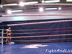 watch these european dykes wrestle on the floor then dive into wet pussies!